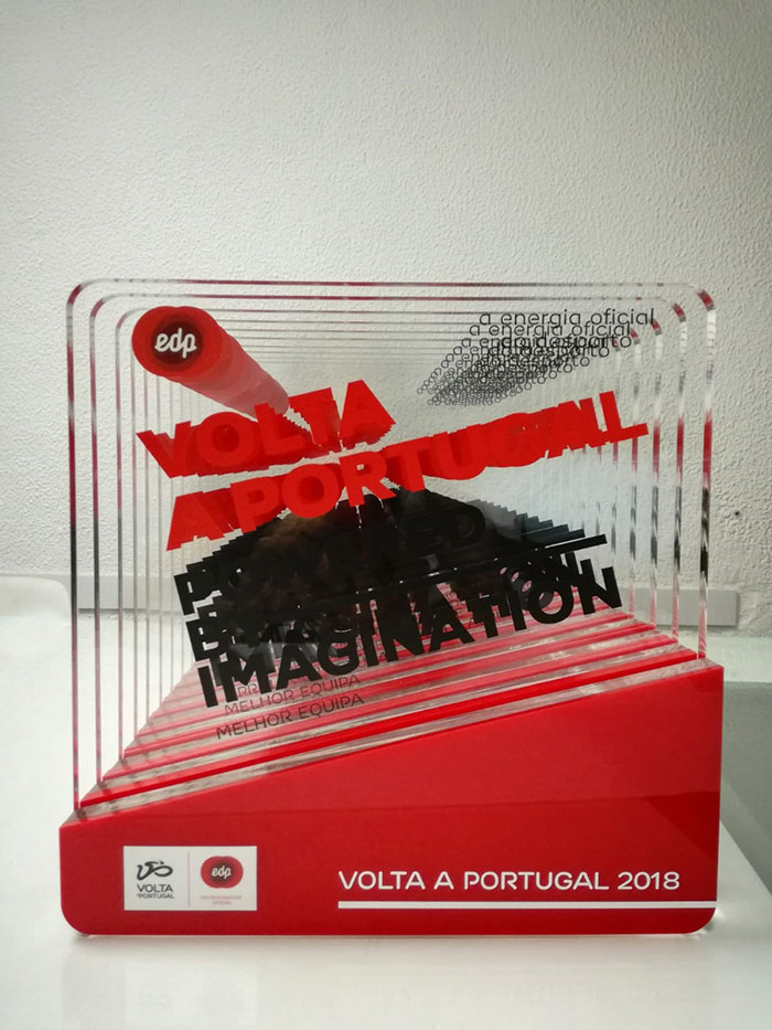 Trofeu Volta a Portugal realizado pela Proeasy design